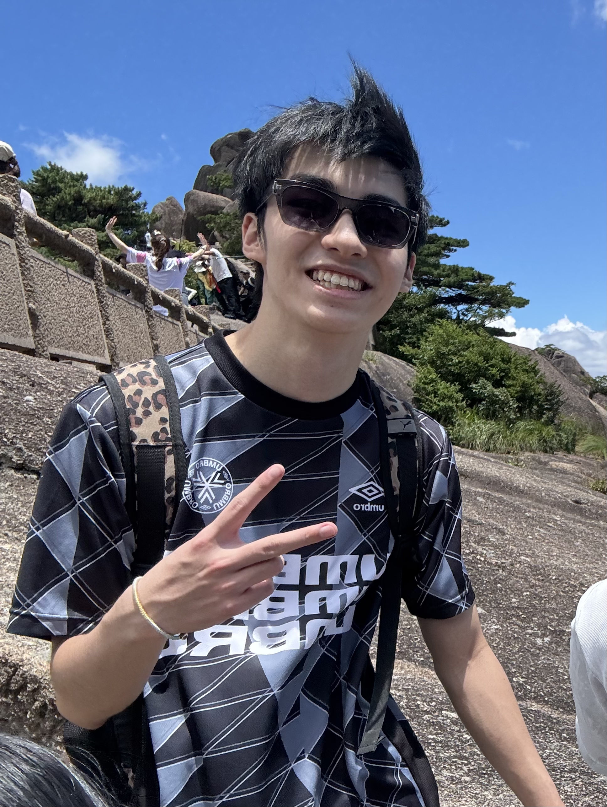 Forest Wu outdoors
